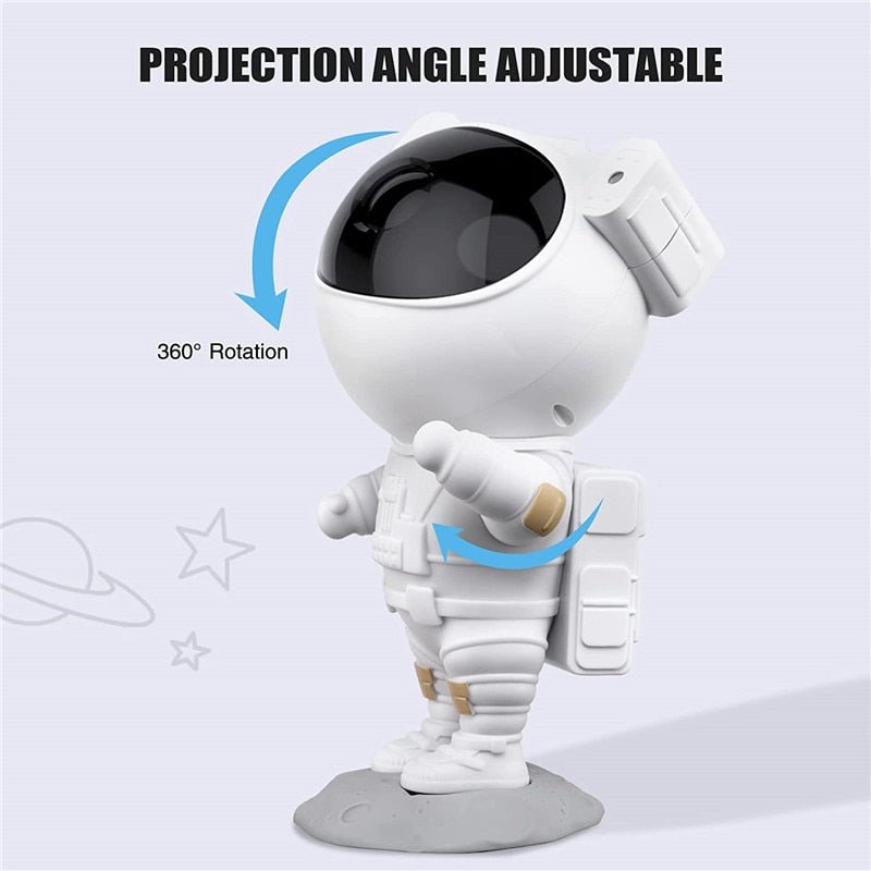 Stornfield | Galaxy Star Projector Night Light - Astronaut Themed Room Decor, Starry Sky Lamp for Room Decoration and Unique Gift Idea