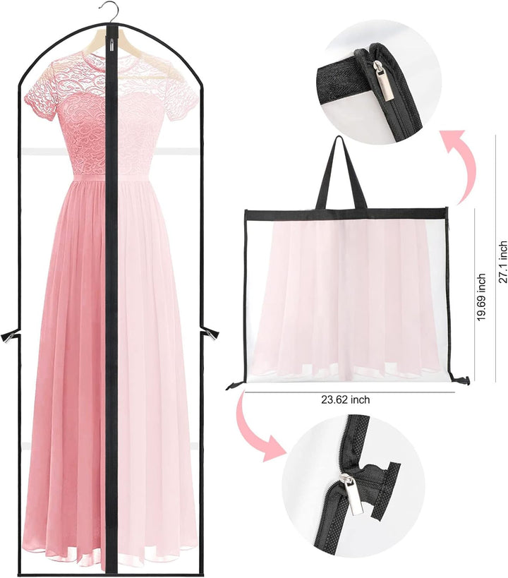 Extra-Long Dress & Gown Garment Bag – 180cm Protective Covers with Handles | Stornfield