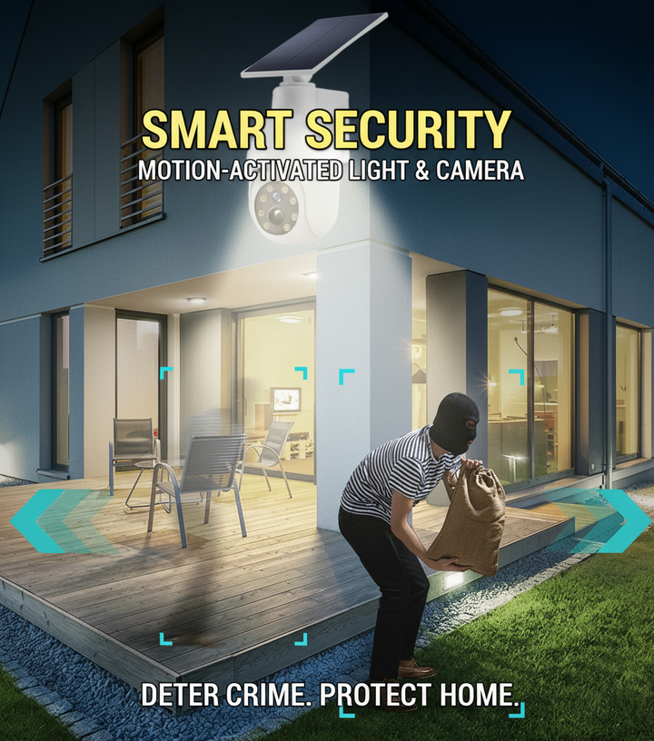 Solar Powered Motion Sensor Smart Rainproof Dummy Camera | Stornfield