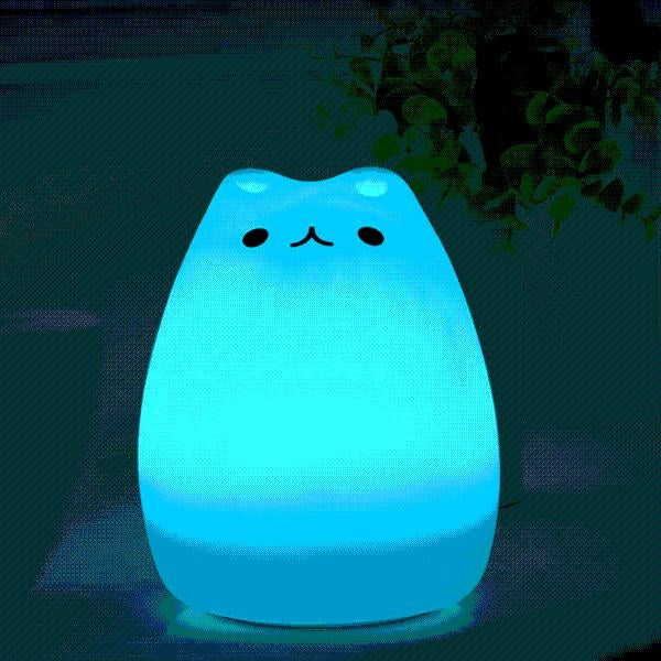 Color Change Cat Night Light | Stornfield