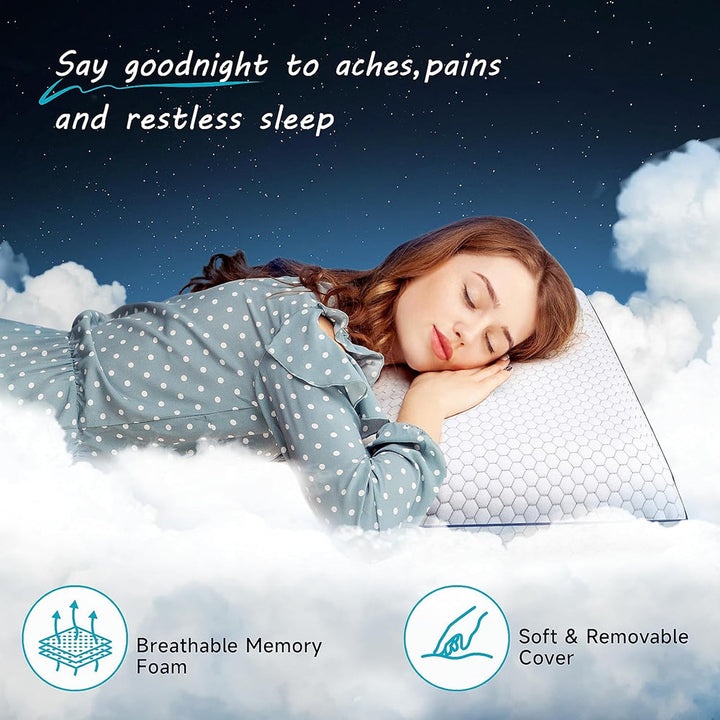 GeliPillex Cooling Gel Memory Foam Pillow | Stornfield