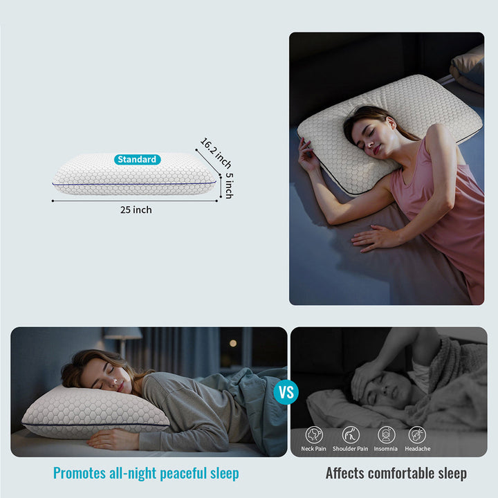 GeliPillex Cooling Gel Memory Foam Pillow | Stornfield