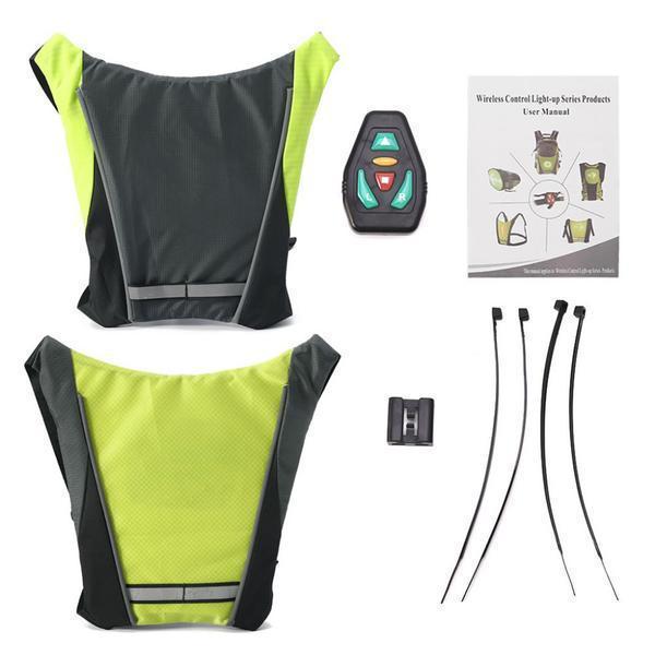 Stornfield | Turn Signal Cycling Reflective Safety LED Vest Cyclist Outdoor Waterproof
