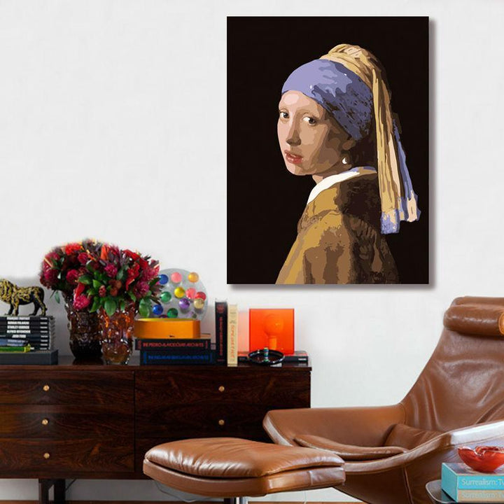 Girl With a Pearl Earring - Van-Go Paint-by-Number Kit | Stornfield