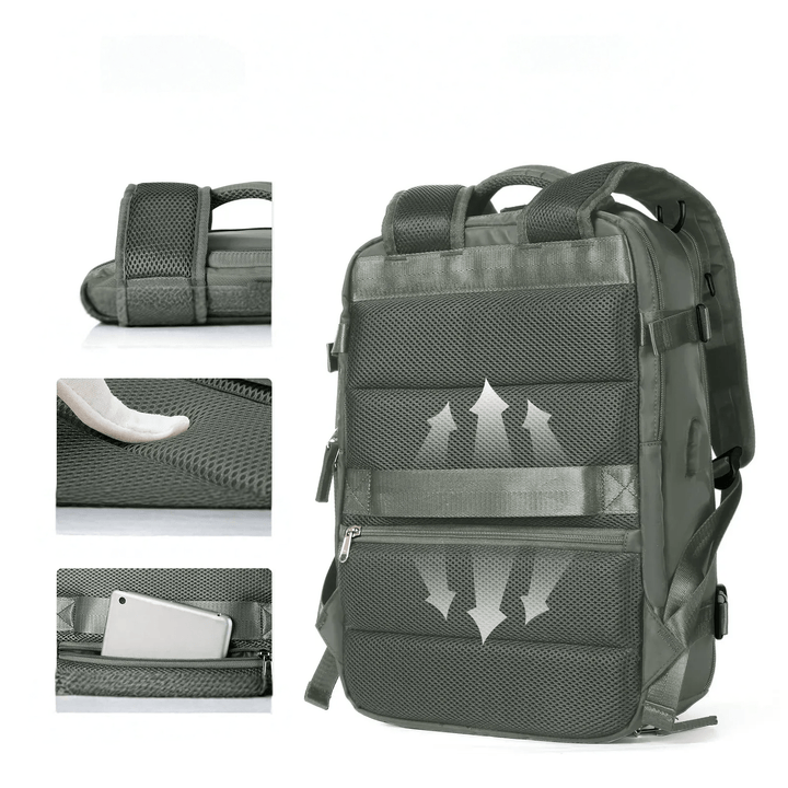 Waterproof Backpack with USB Charging Function and Laptop Compartment 35L | Stornfield