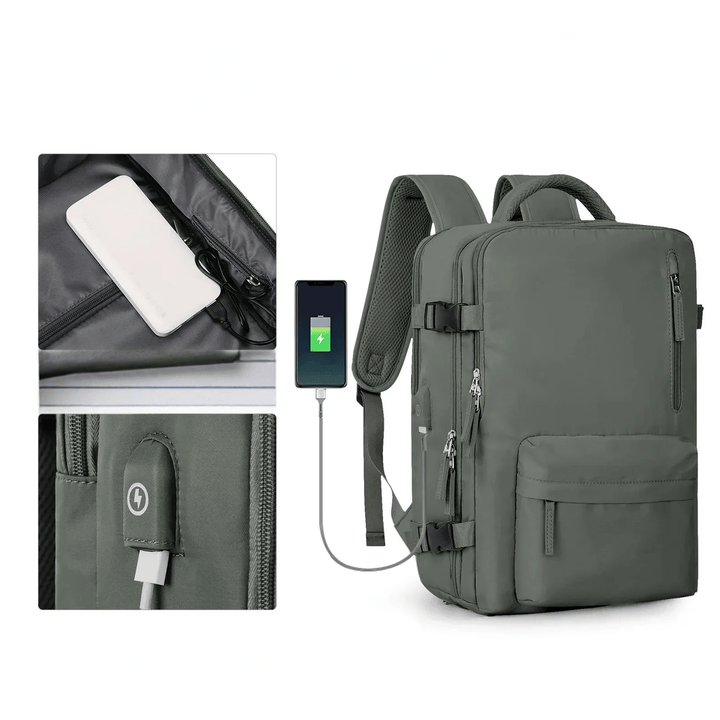 Waterproof Backpack with USB Charging Function and Laptop Compartment 35L | Stornfield