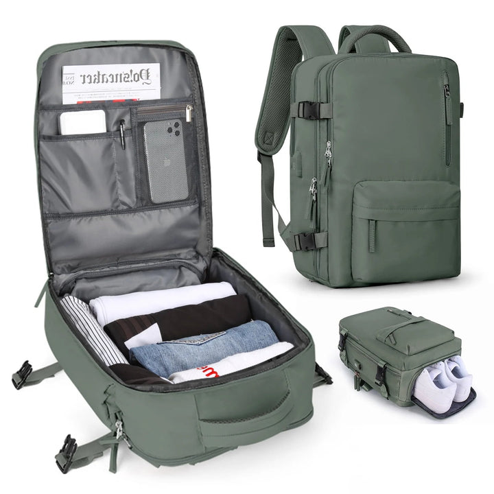 Waterproof Backpack with USB Charging Function and Laptop Compartment 35L | Stornfield
