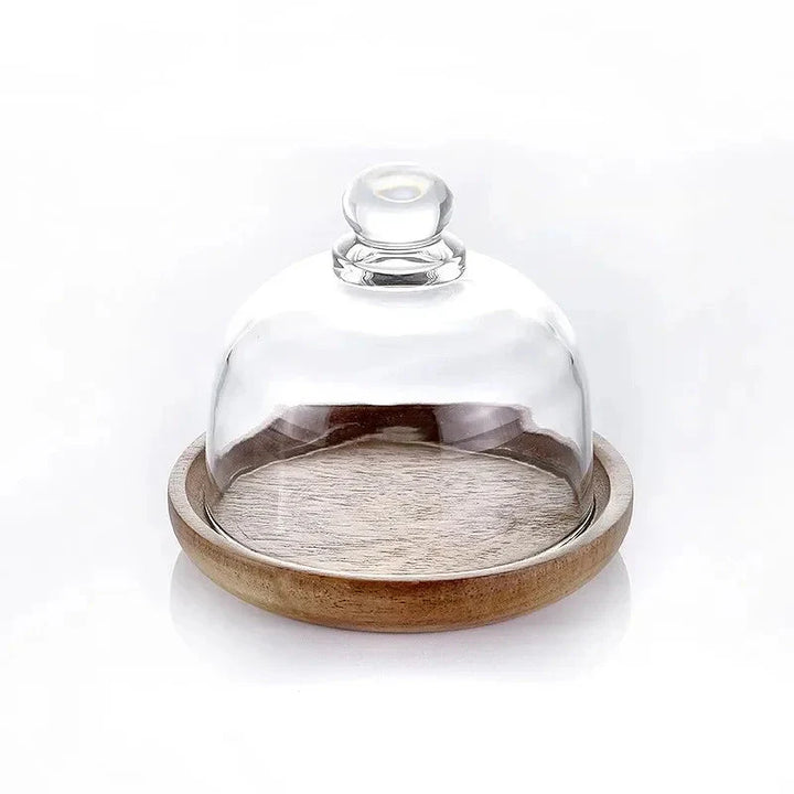 Glass Food Storage Container with Wooden Lid Kitchen Snack Organizer | Stornfield