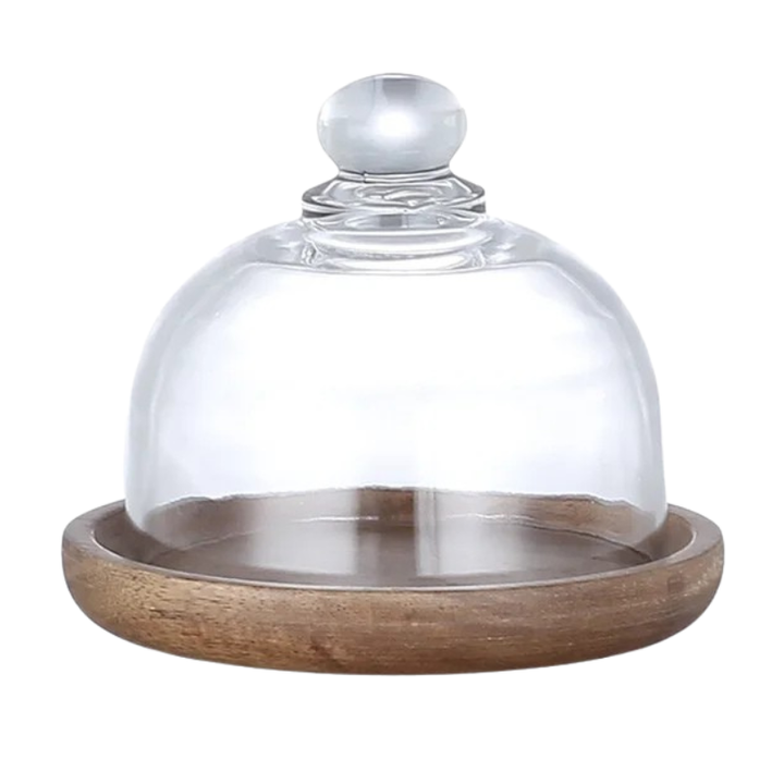 Glass Food Storage Container with Wooden Lid Kitchen Snack Organizer | Stornfield