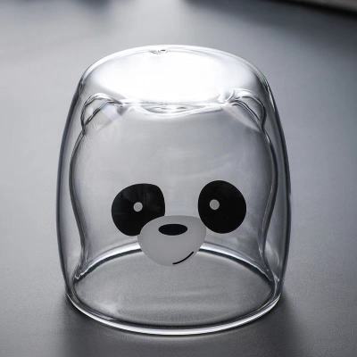 Glass Mugs Double Wall Glass Mug Bear Animal Double Layer Glass Mug | Stornfield