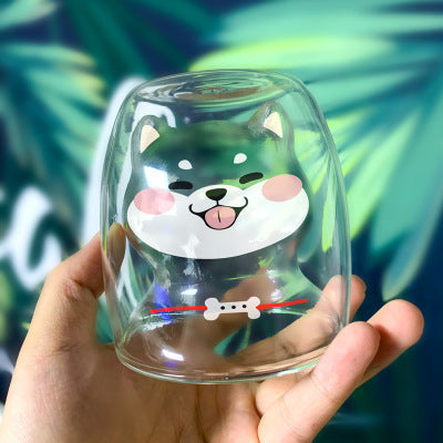 Glass Mugs Double Wall Glass Mug Bear Animal Double Layer Glass Mug | Stornfield