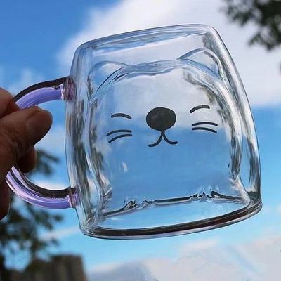 Glass Mugs Double Wall Glass Mug Bear Animal Double Layer Glass Mug | Stornfield