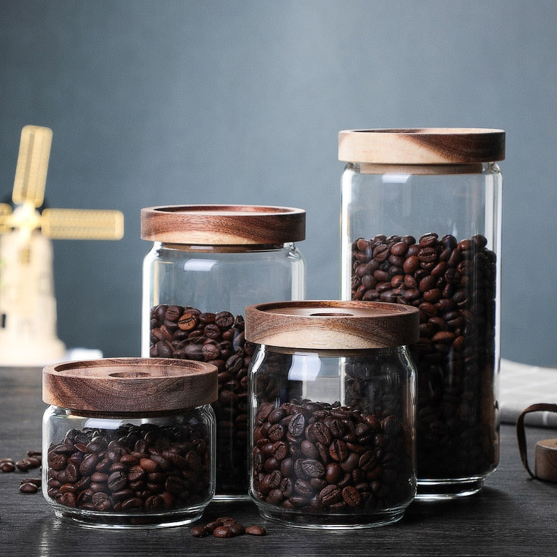 Glass Sealed Jar Coffee Bean Storage Tank Grain Storage Tank Tea Jar | Stornfield