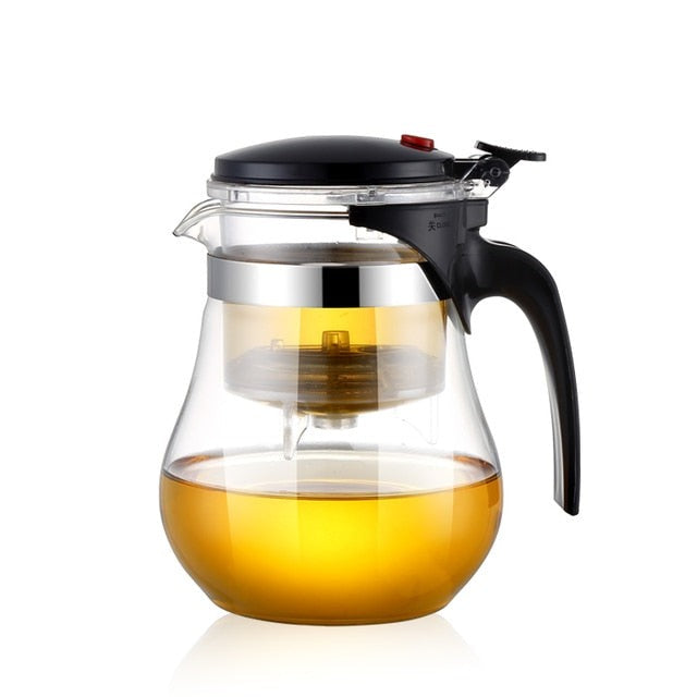 Glass Teapot Wood Handle Tea Ceremony Transparent Set Cup | Stornfield