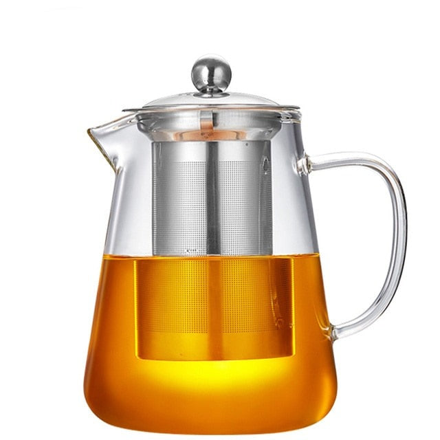 Glass Teapot Wood Handle Tea Ceremony Transparent Set Cup | Stornfield