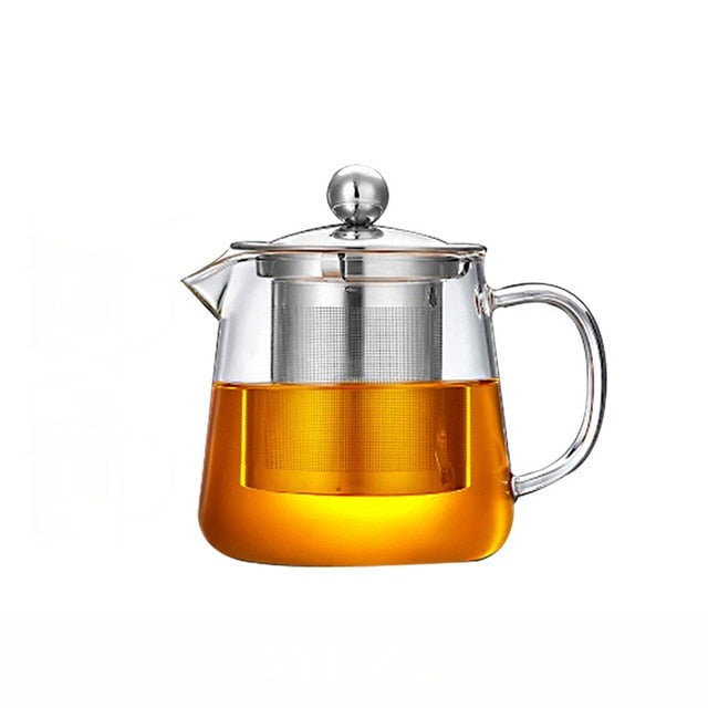 Glass Teapot Wood Handle Tea Ceremony Transparent Set Cup | Stornfield