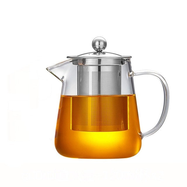 Glass Teapot Wood Handle Tea Ceremony Transparent Set Cup | Stornfield