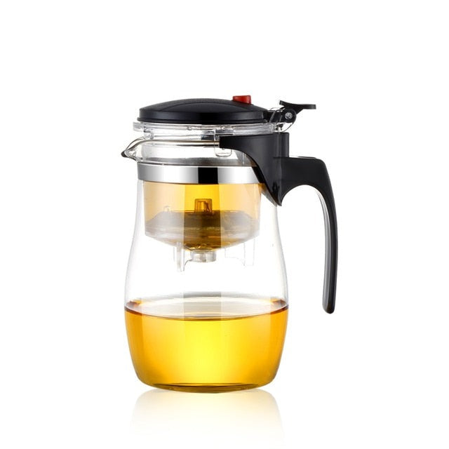 Glass Teapot Wood Handle Tea Ceremony Transparent Set Cup | Stornfield