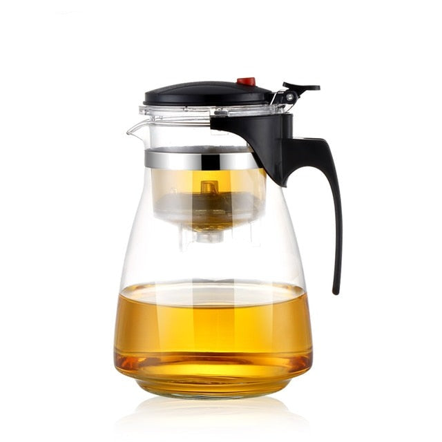 Glass Teapot Wood Handle Tea Ceremony Transparent Set Cup | Stornfield