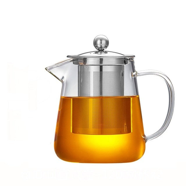 Glass Teapot Wood Handle Tea Ceremony Transparent Set Cup | Stornfield