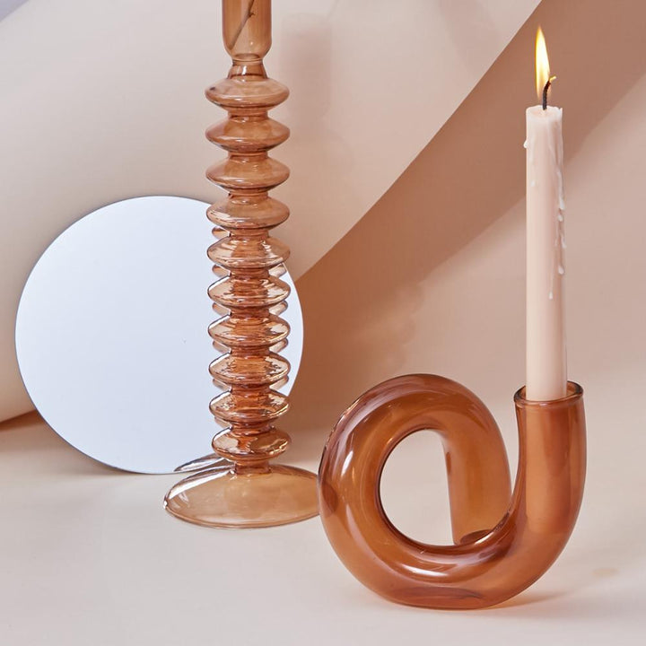 Stornfield | Porte-bougie en verre vase