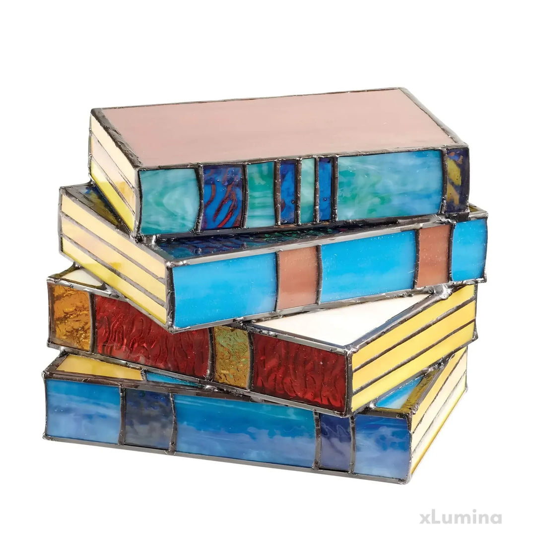 Stornfield | Lampe de Livre en Vitre Églomisée Multicolore