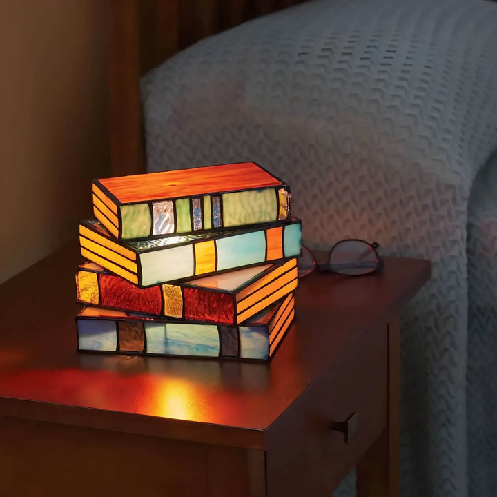Stornfield | Lampe de Livre en Vitre Églomisée Multicolore
