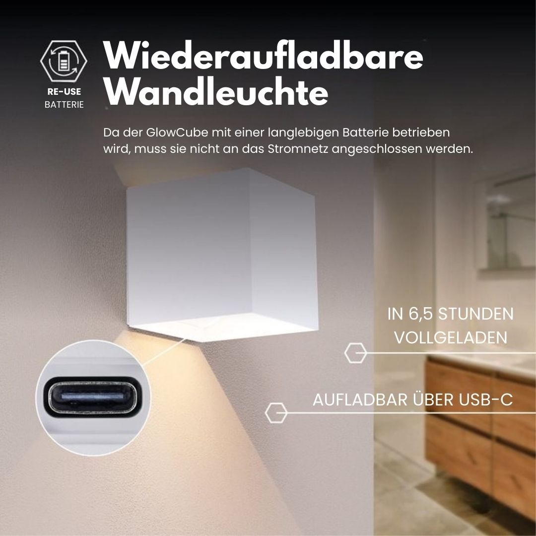 Cubic Cordless Motion Sensor Wall Light | Stornfield