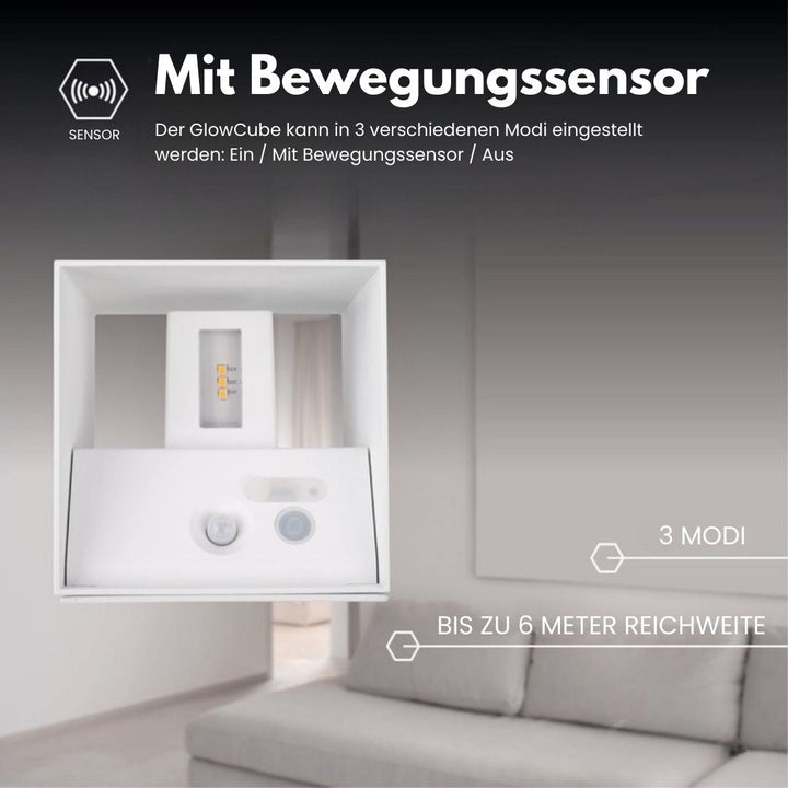 Cubic Cordless Motion Sensor Wall Light | Stornfield