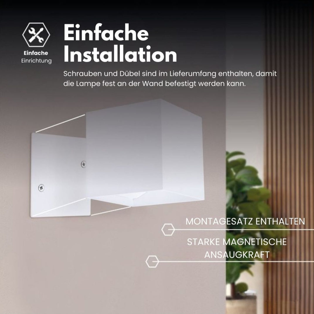 Cubic Cordless Motion Sensor Wall Light | Stornfield