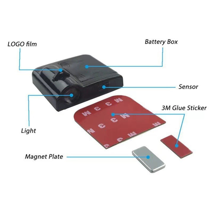 Stornfield | Car Door Logo Projector Light | Wireless LED Welcome Light | Custom Logo