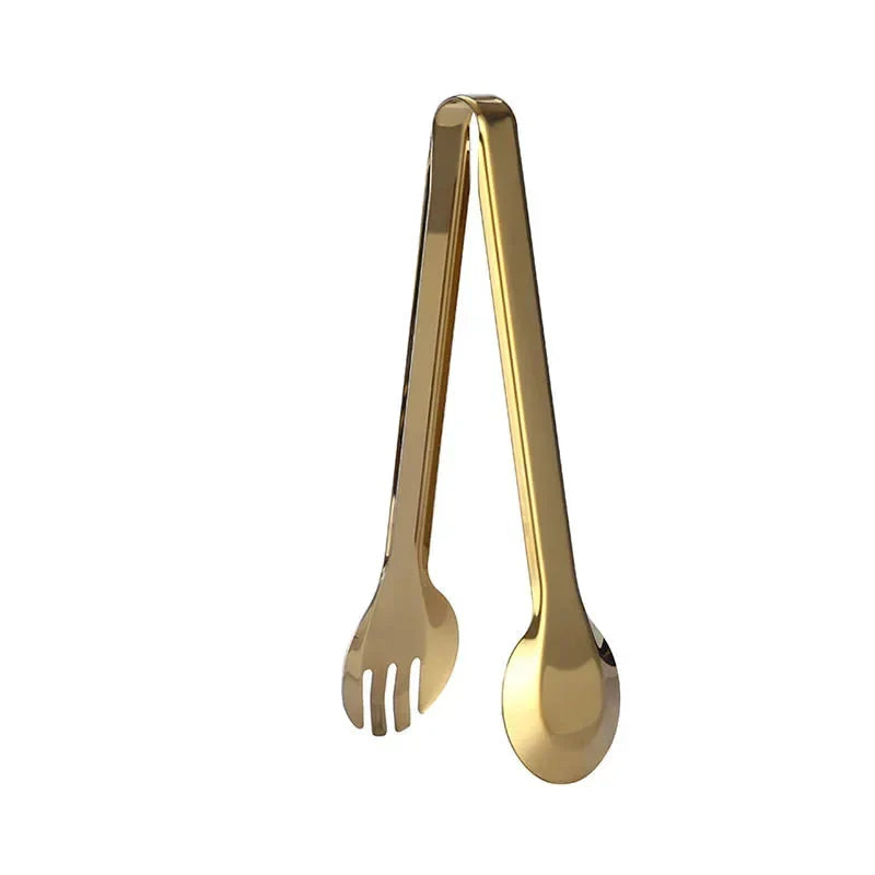 Golden Stainless Steel Food Tongs Kitchen Utensils Serving Tong | Stornfield