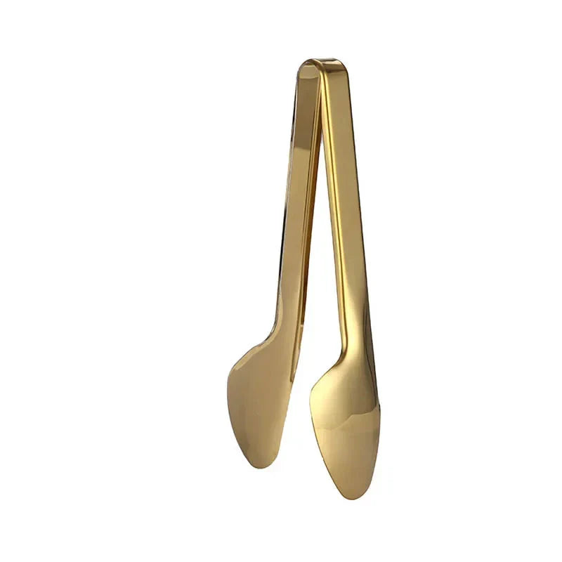 Golden Stainless Steel Food Tongs Kitchen Utensils Serving Tong | Stornfield