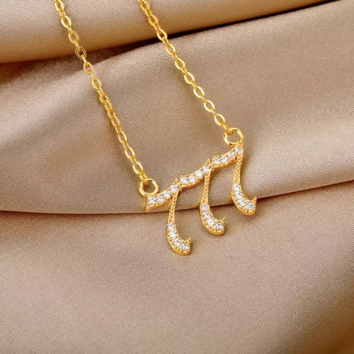 Stornfield | English Number Zircon Necklace – Seraphina