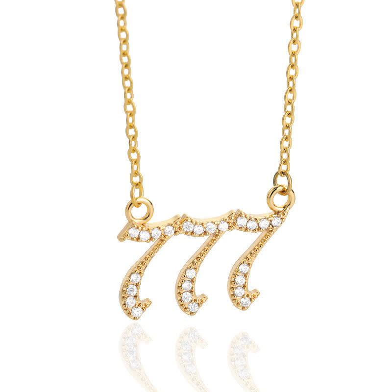 Stornfield | English Number Zircon Necklace – Seraphina