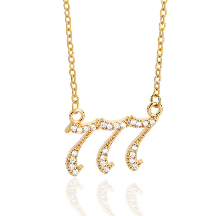 Stornfield | English Number Zircon Necklace – Seraphina