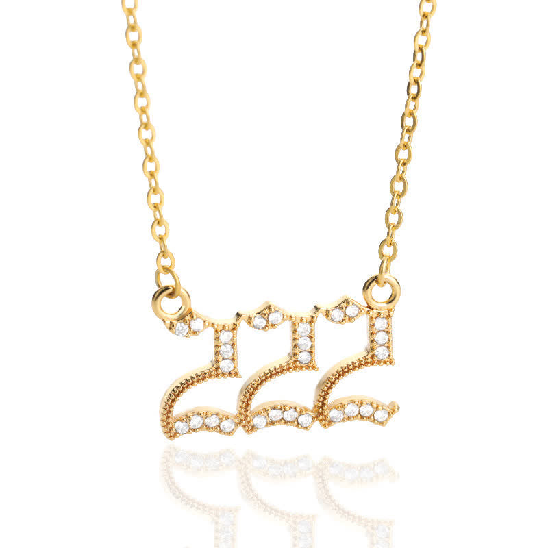 Stornfield | English Number Zircon Necklace – Seraphina