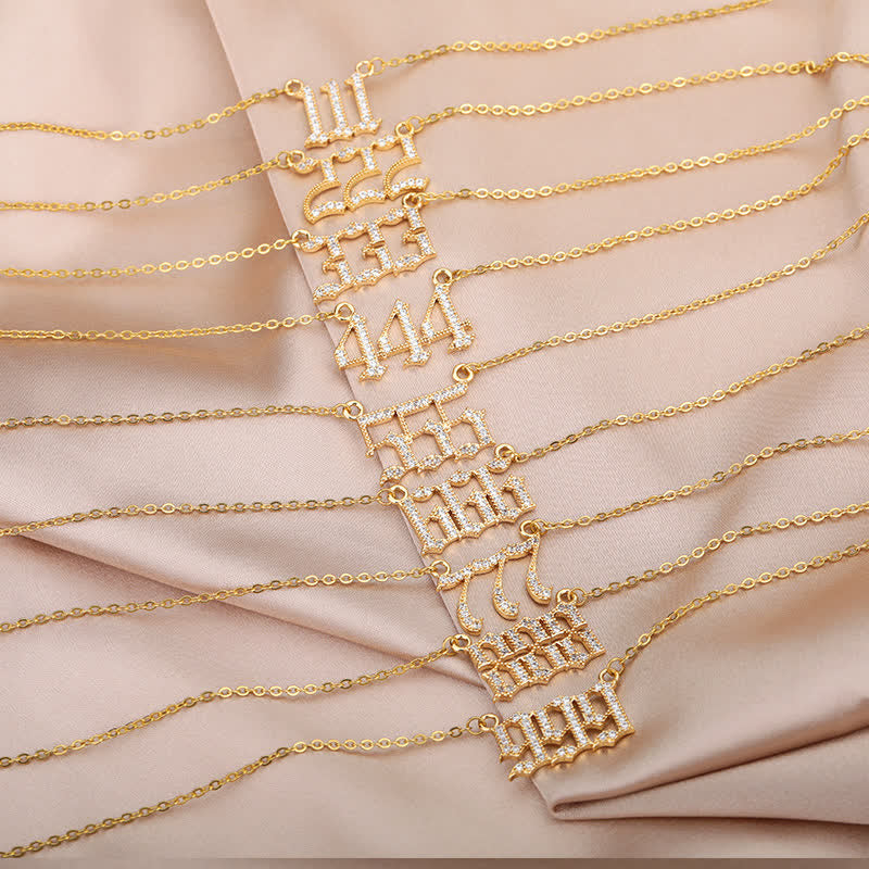 Stornfield | English Number Zircon Necklace – Seraphina