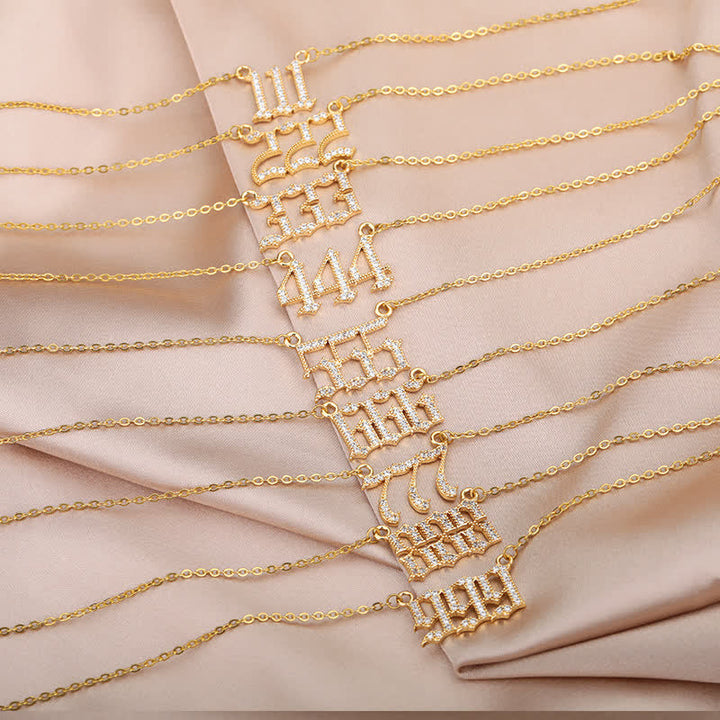 Stornfield | English Number Zircon Necklace – Seraphina