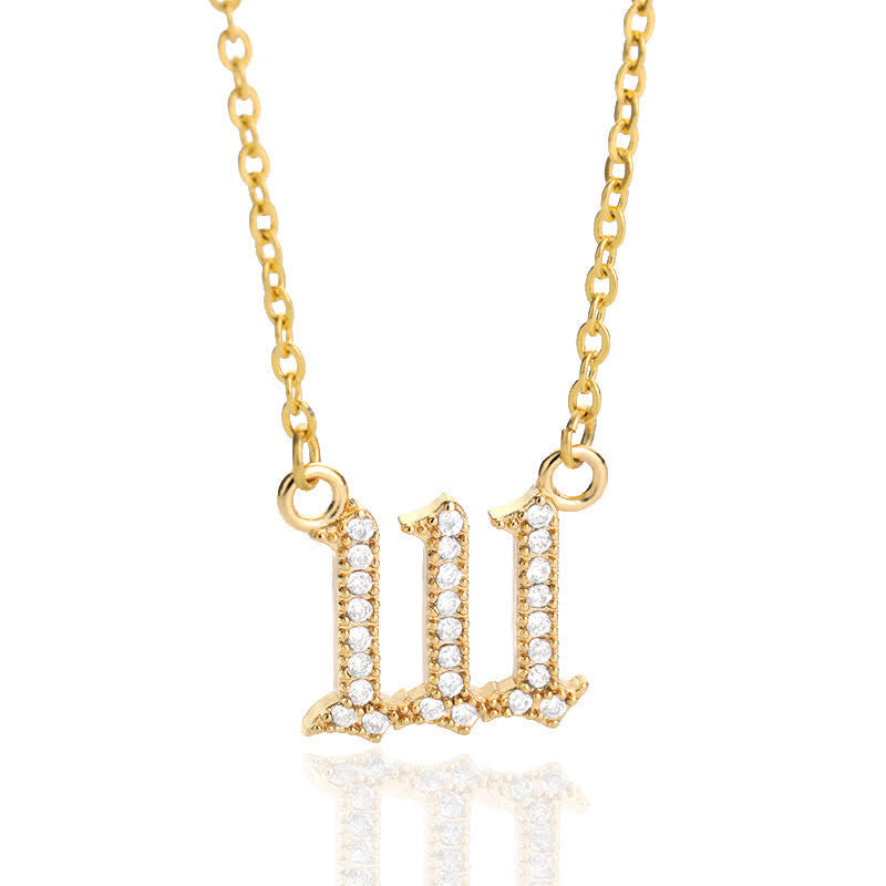 Stornfield | English Number Zircon Necklace – Seraphina