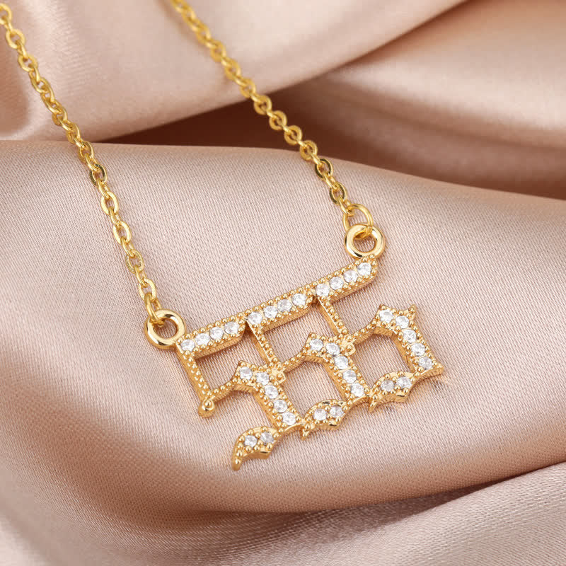 Stornfield | English Number Zircon Necklace – Seraphina