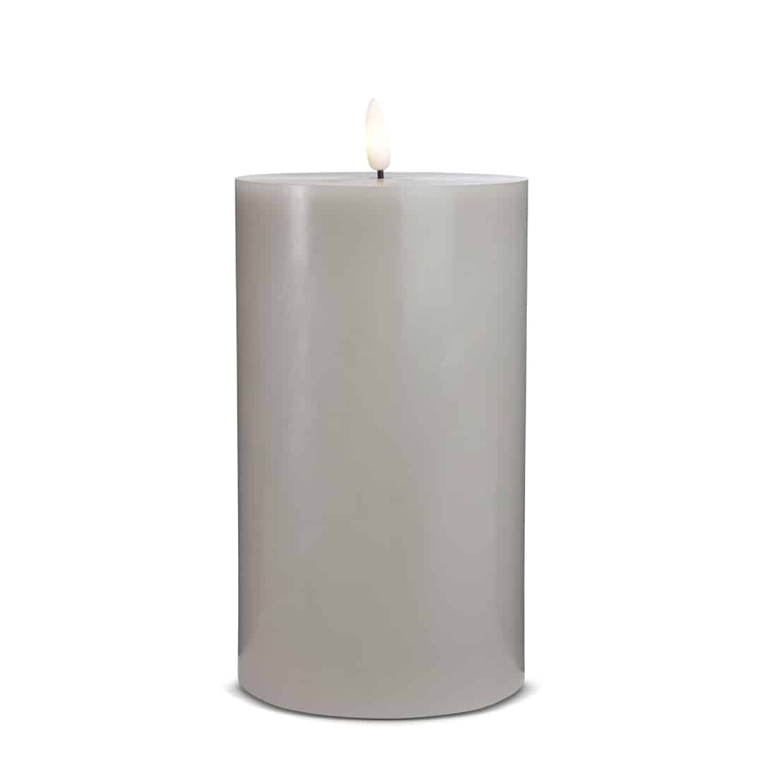 LED Candle (1 piece) with realistic 3D flame 10 x 20 cm | Stornfield