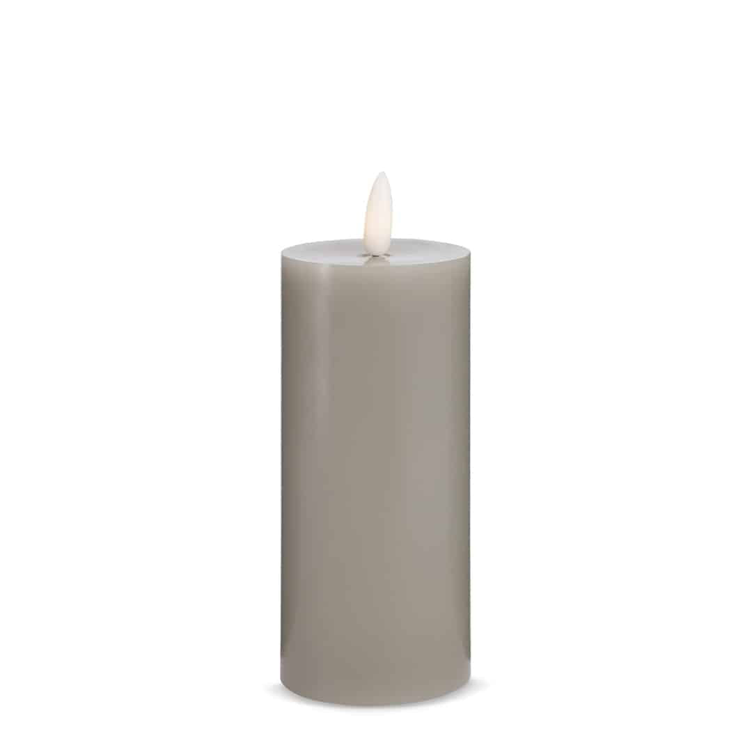 LED Candle (1 piece) with realistic 3D flame 5 x 15 cm | Stornfield