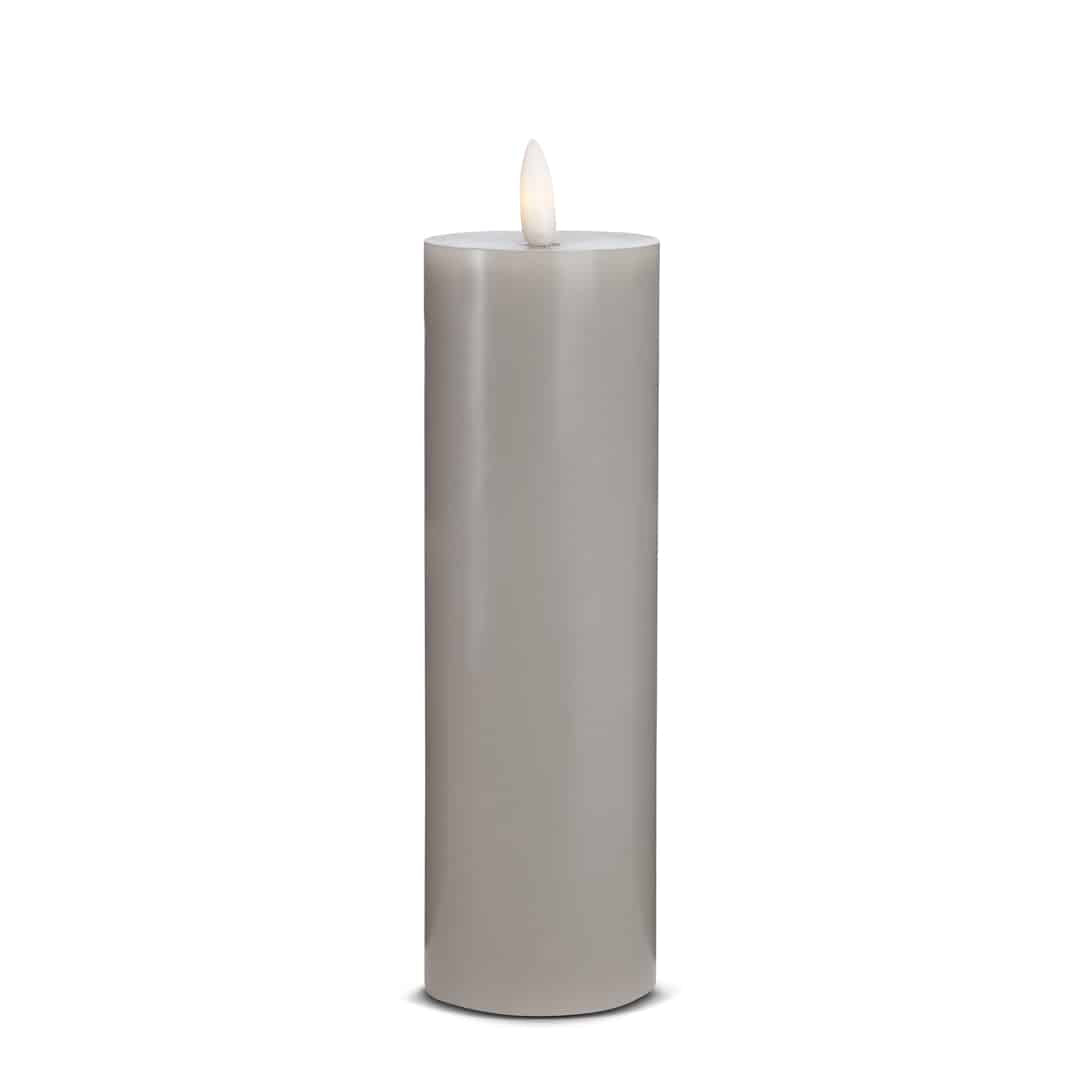 LED Candle (1 piece) with realistic 3D flame 5 x 20 cm | Stornfield