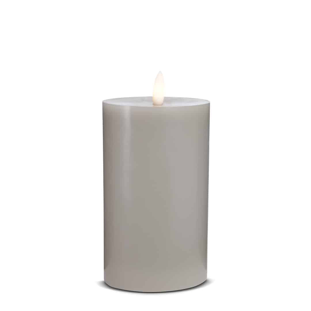 LED Candle (1 piece) with realistic 3D flame 5 x 15 cm | Stornfield