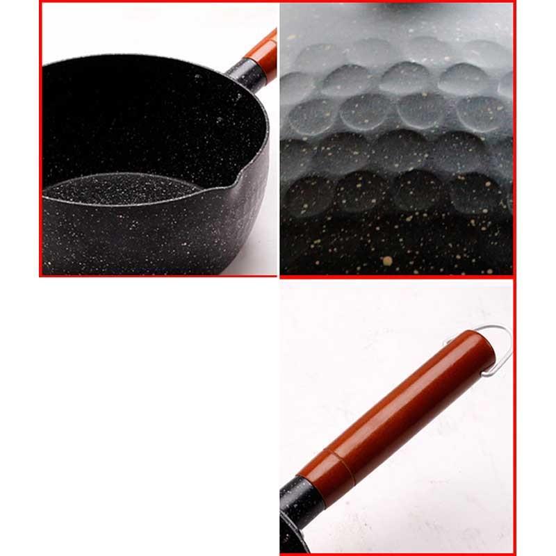 Granite Coating Sauce Pan with Wooden Handle | Stornfield