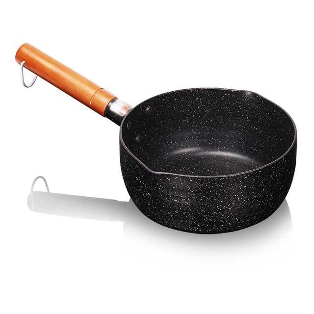 Granite Coating Sauce Pan with Wooden Handle | Stornfield