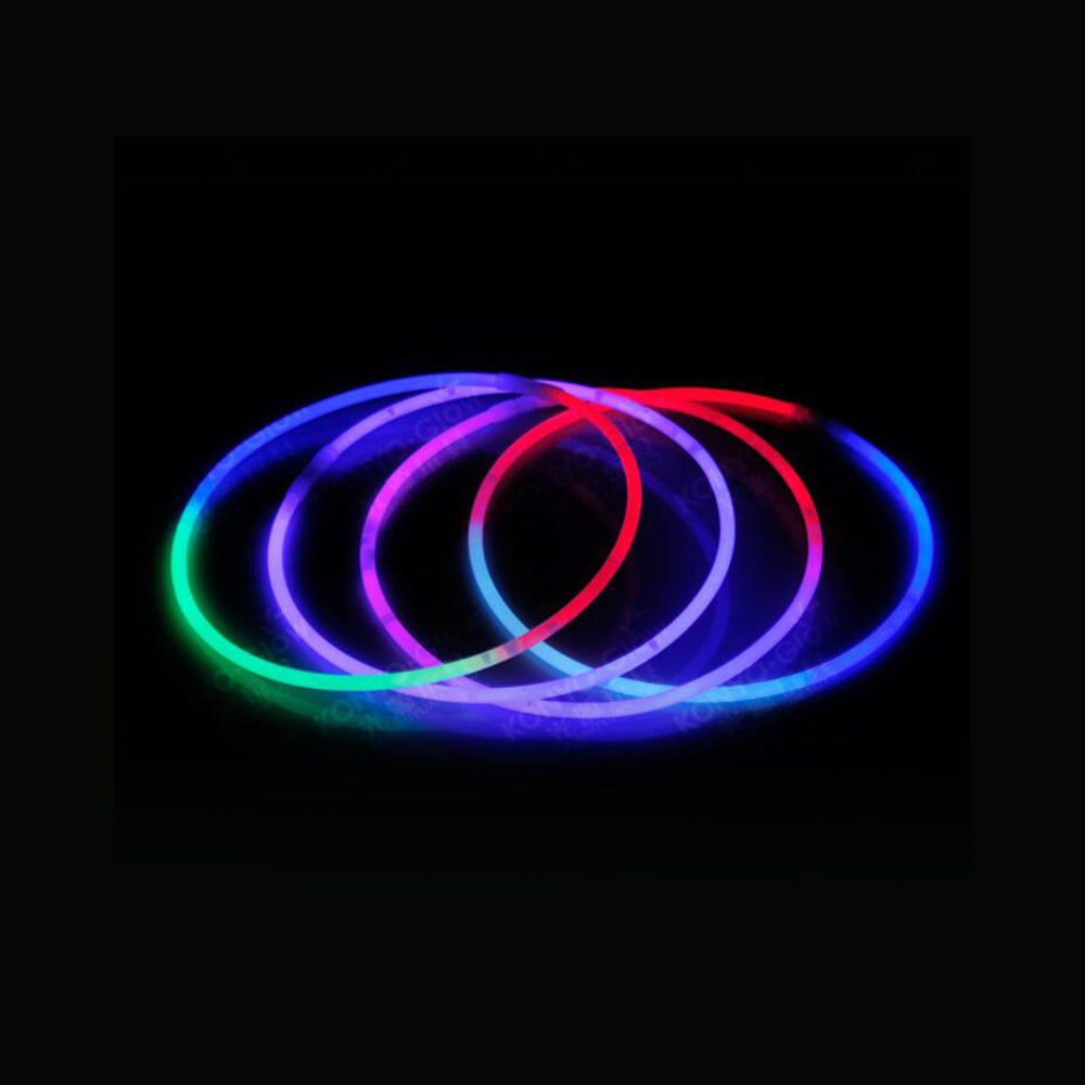 Glow Necklace Tri-color (50 pieces), 5 x 580 mm | Stornfield