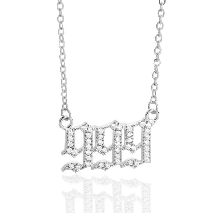 Stornfield | English Number Zircon Necklace – Seraphina