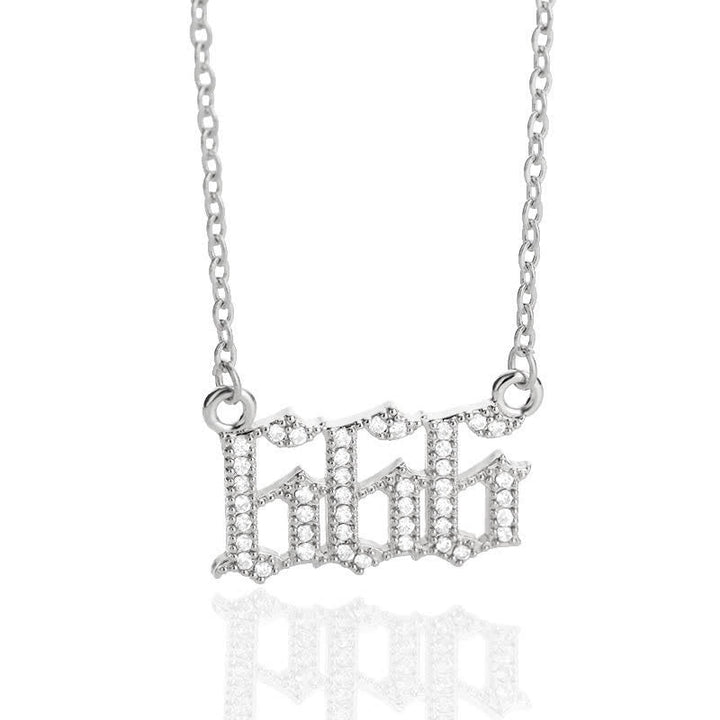 Stornfield | English Number Zircon Necklace – Seraphina
